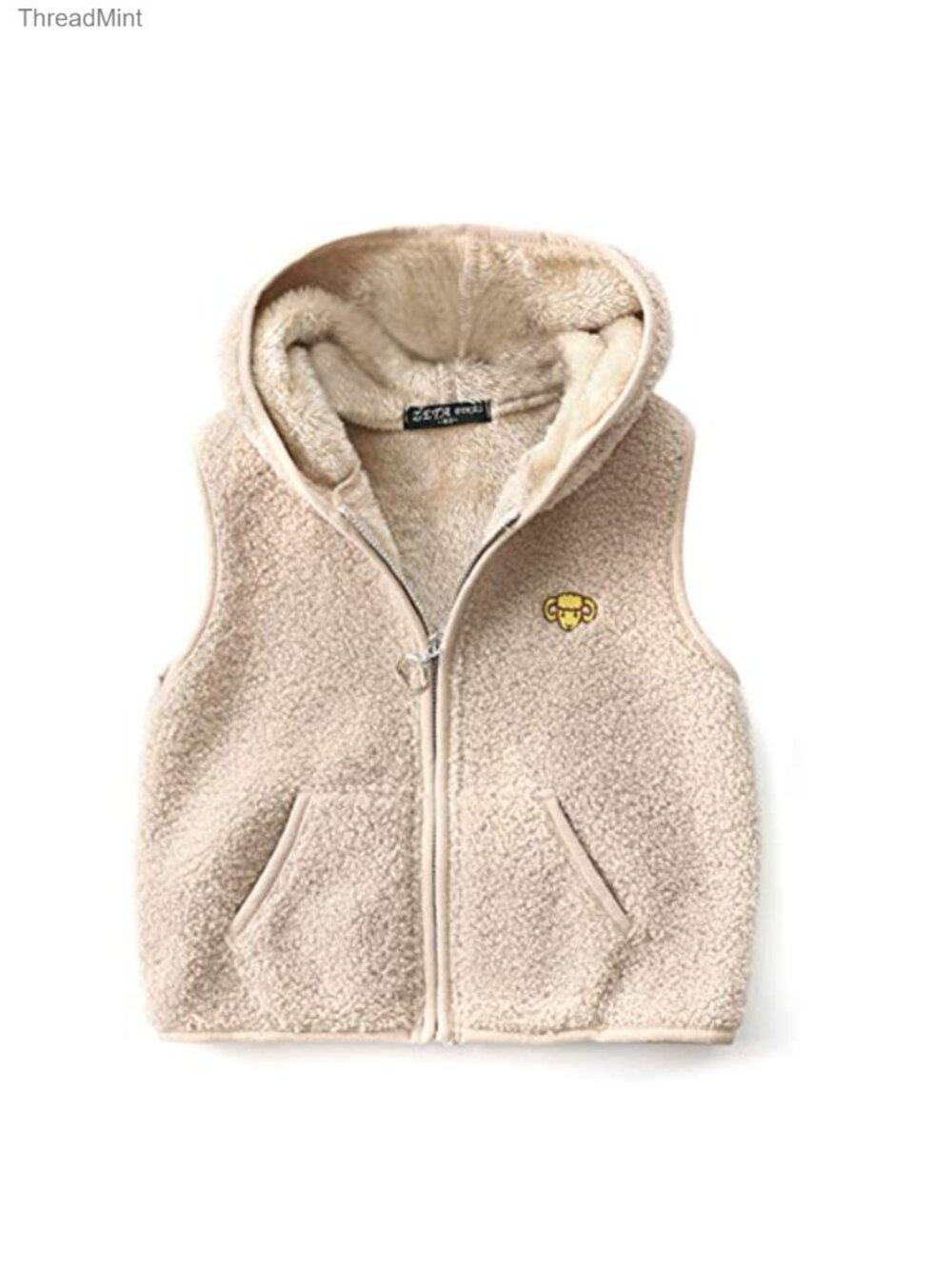 Kids Fleece Winter Vest Hooded Warm Cotton Jacket Fall Outwear